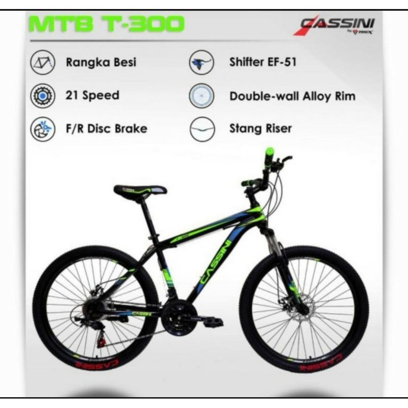 MTB 26 CASSINI T-300 Sepeda Gunung