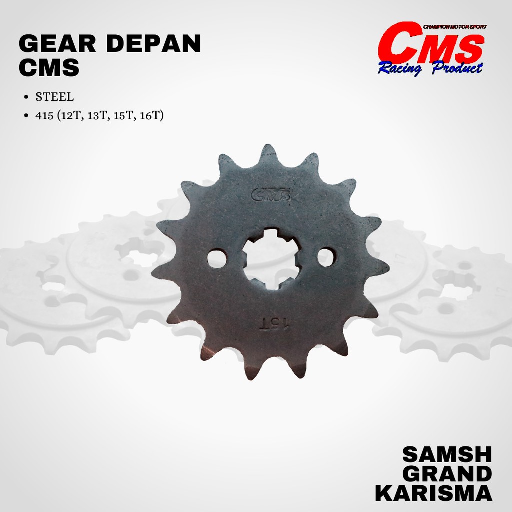 Gear gir suzuki honda smash shogun supra grand karisma cms 415 11 12 13 15 16