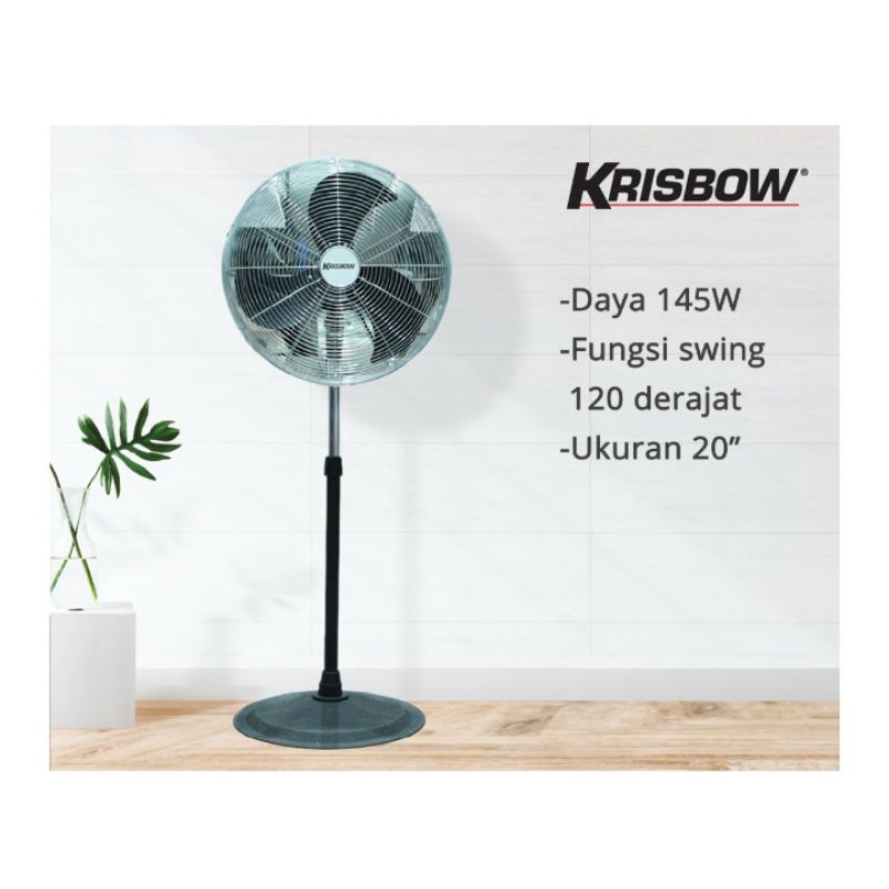 Krisbow Kipas Angin Lantai 50 Cm - kipas angin berdiri krisbow