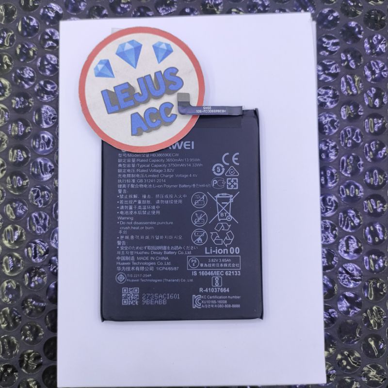 Baterai Honor 8x Honor View10 Honor 20 Honor Play HB386590ECW ori