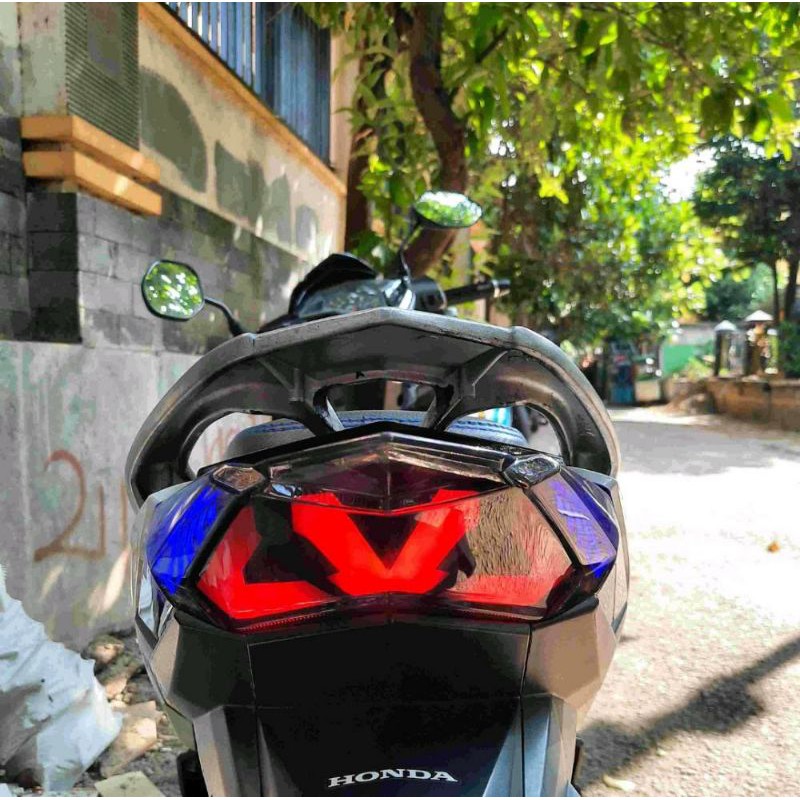 lampu stop custom Honda vario 125 /150 led PNP rem kedip