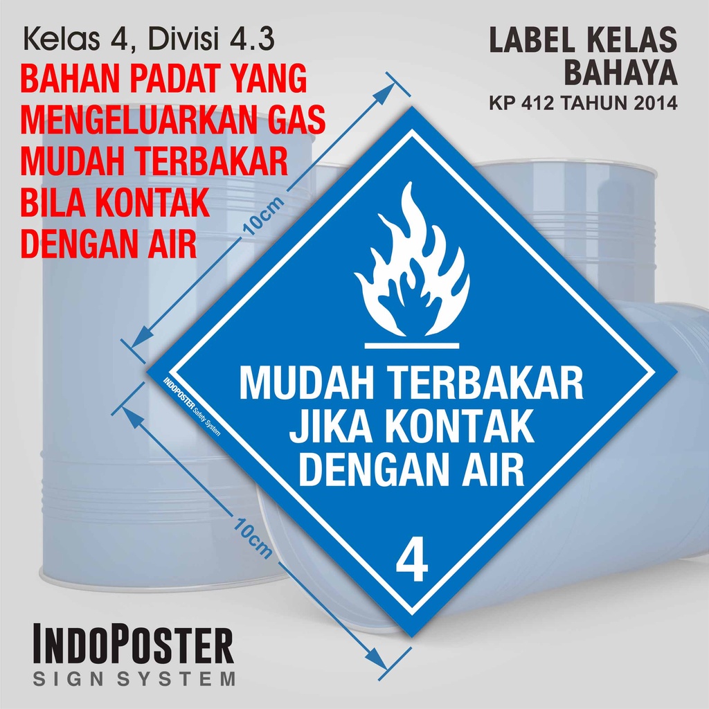 

Stiker Label Simbol B3 IATA Transportasi Kelas Material Bahaya Dangerous Goods - Mudah Terbakar Jika Kontak Dengan Air