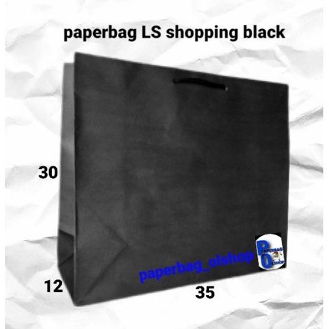 

paperbag LS shopping black (35×12×30)