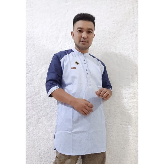 Baju Koko kurta Katun Kombinasi terbaru