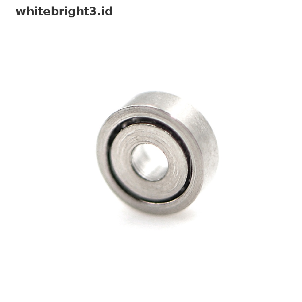 (whitebright3.id) 10pcs 681ZZ Miniatur Bola Bearing Metal 1x3 X 1mm