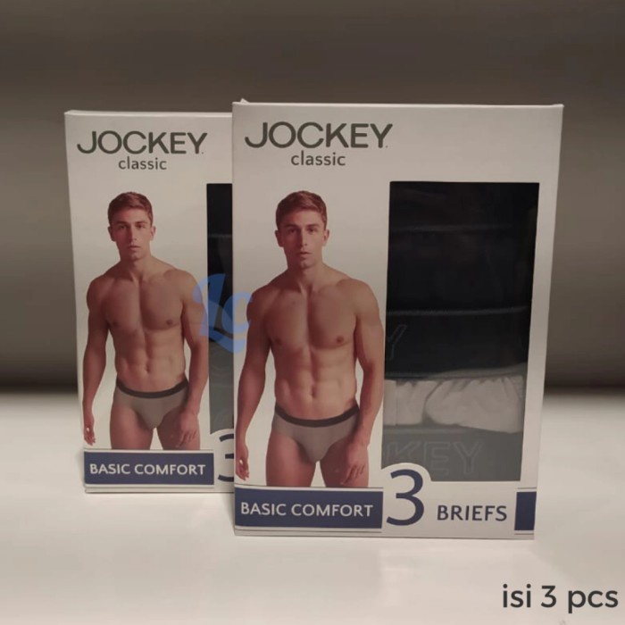 Celana Dalam pria Jockey Mini Slip Basic Cotton Comfort isi 3 - S
