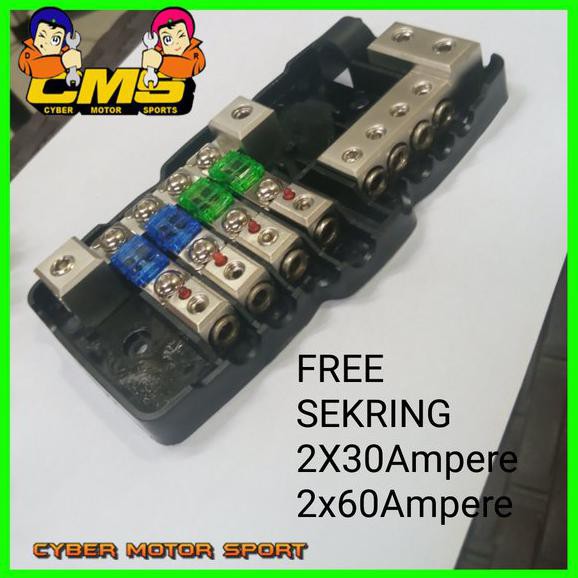 Fuse box audio mobil universal. Sekring mobil ANL stereo audio. fuse