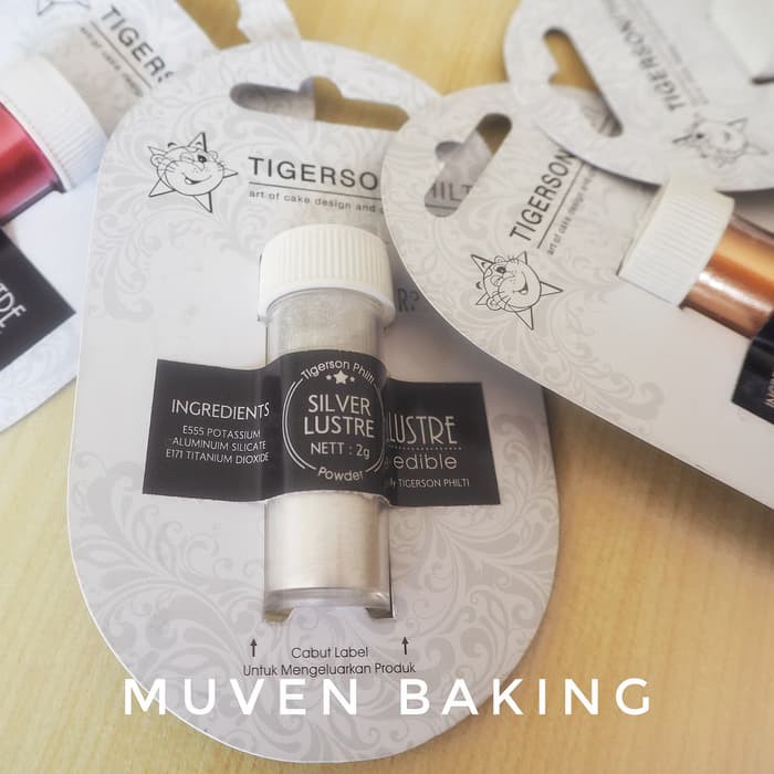 

LUSTER DUST SILVER TIGERSON 2 GR / PEWARNA BUBUK METALIK