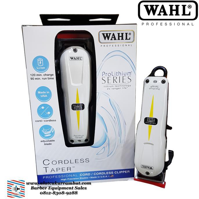 Alat Cukur Rambut / Hair Clipper Wahl Super Taper Cordless ( Charger ) ]]