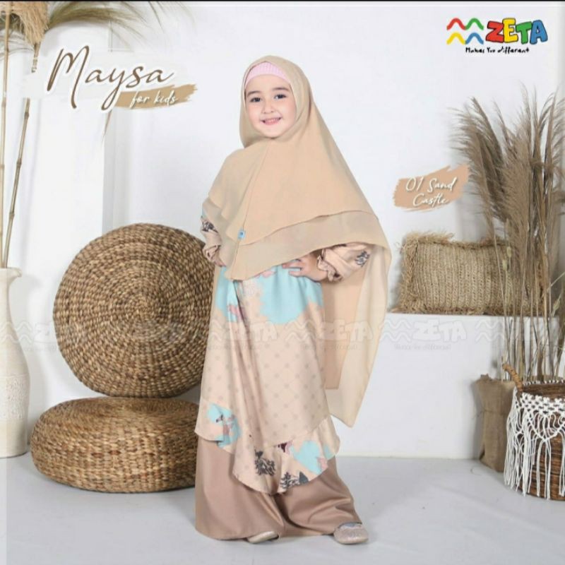 Gamis Maysa by Zeta  . gamis anak ori .gamis anak syari