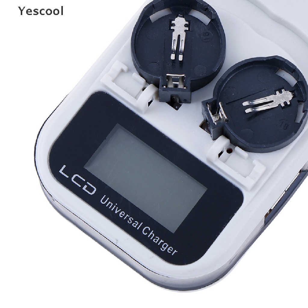 Yescool LIR2032LIR2025LIR2016 Charger Baterai Lithium 3.6V Rechargeable