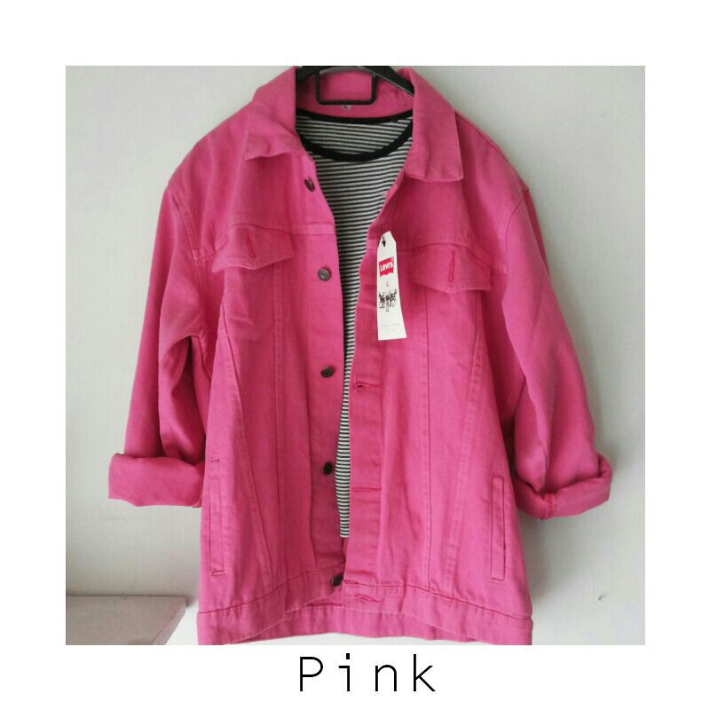 Jaket Jeans | Pink Jacket | Jaket Warna | Denim Jacket | Berskha
