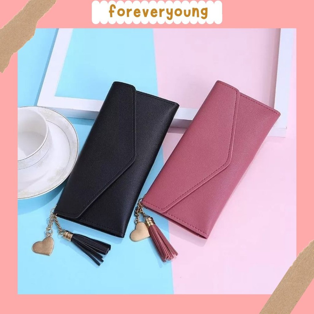 ( Fy )COD Dompet import dompet Wanita Murah Dompet Wanita Panjang Cantik Dompet Import Real Pict C3