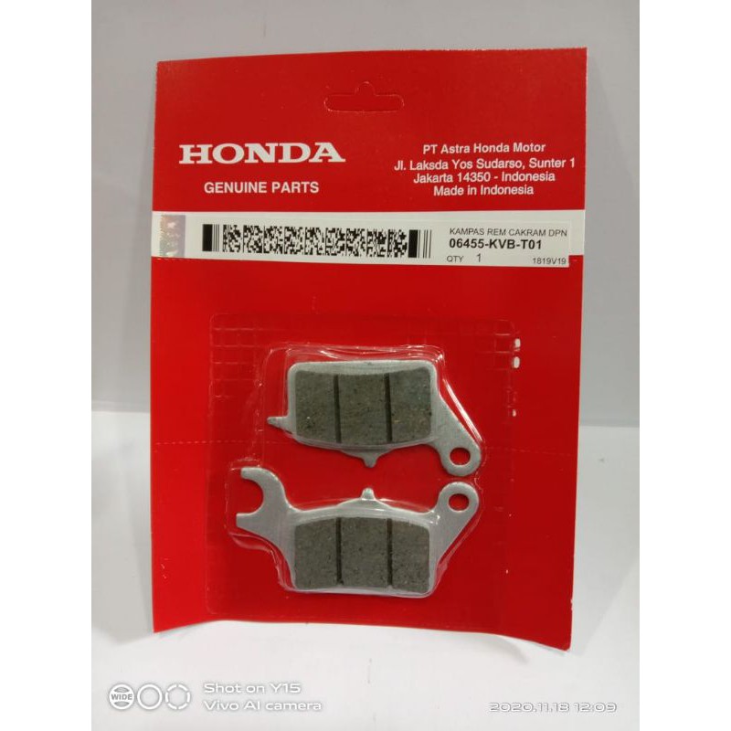 kampas rem depan beat original