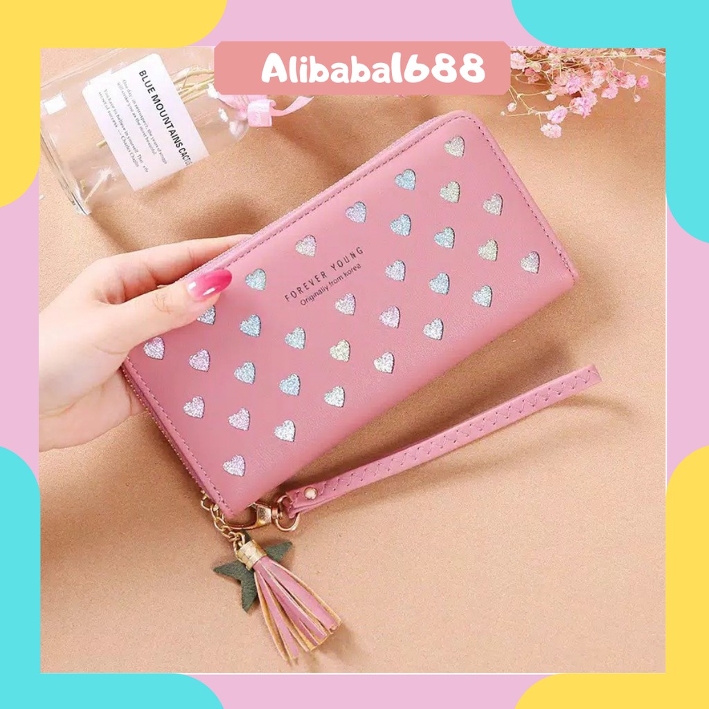 *ALIBABA1688*COD Dompet Wanita Q03 Dompet Wanita Panjang Dompet Import Real Pict Dompet Cantik