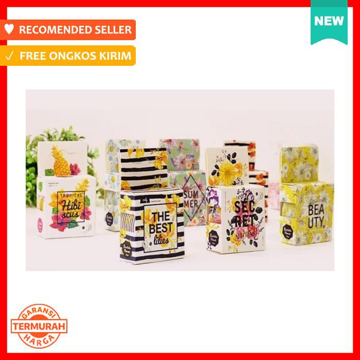 

Selotip & Double Tape - Semmer Flower Masking Washi Tape Selotip Solasi Motif Lucu Unik Pengikat