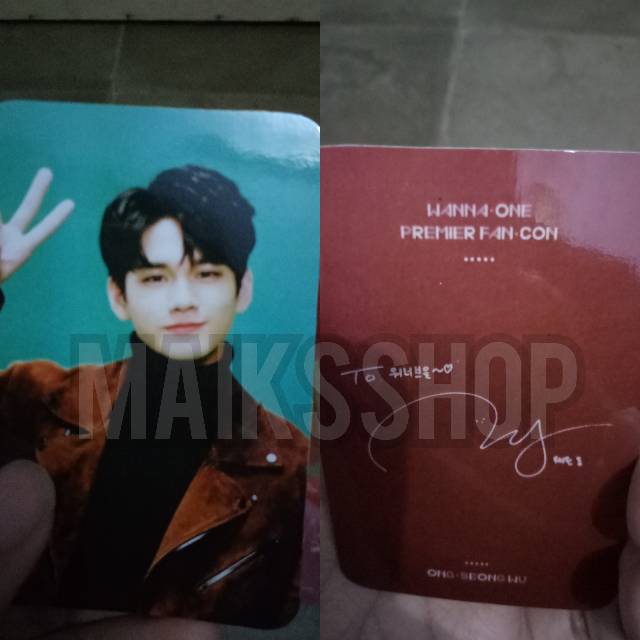 Wanna One Fan Con Photocard Kpop