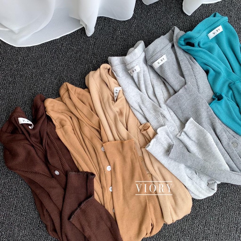 CROP RIB OUTER (outer wanita/ outer pendek)