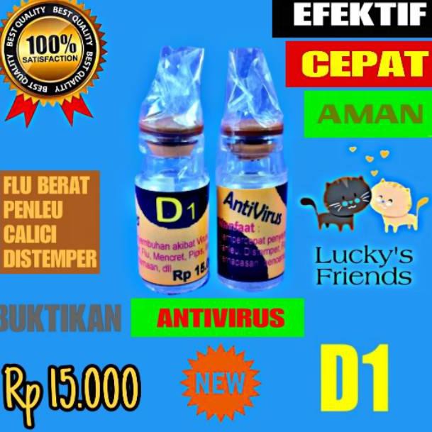{L-2198 AK 11F4Bq} Obat kucing suntik d1 untuk  flu,pilek karna Virus dan Bakteri jahat Ampuh) ♨