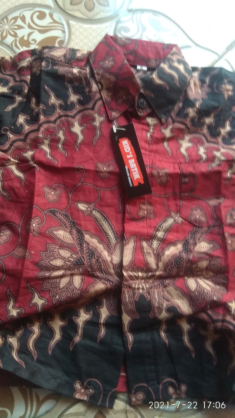 Kemeja Batik Anak Lengan Panjang Usia 1-10th Termurah Dan Berkualitas Tinggi (realpict) Dengan Poto