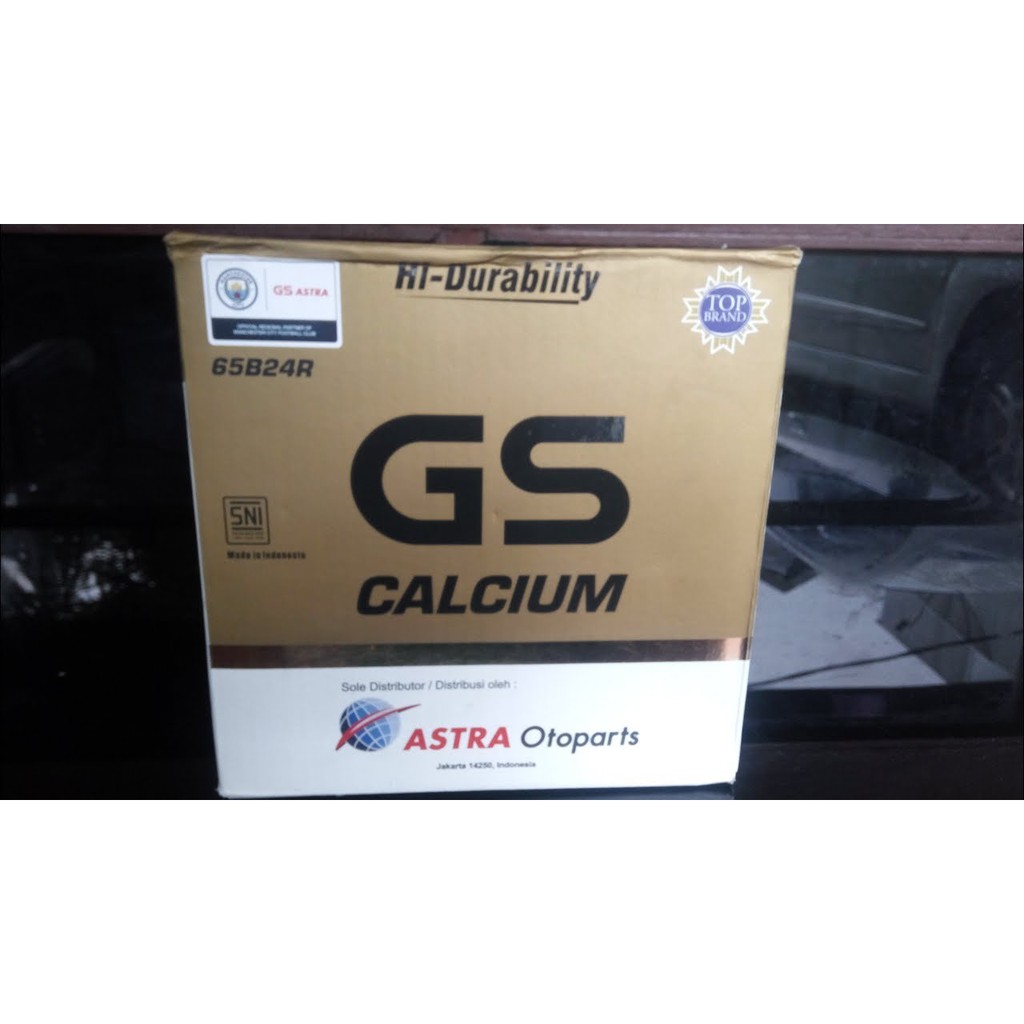 AKI GS ASTRA Calcium 65B24R untuk Avanza, Rush, Vios, Escudo Garansi