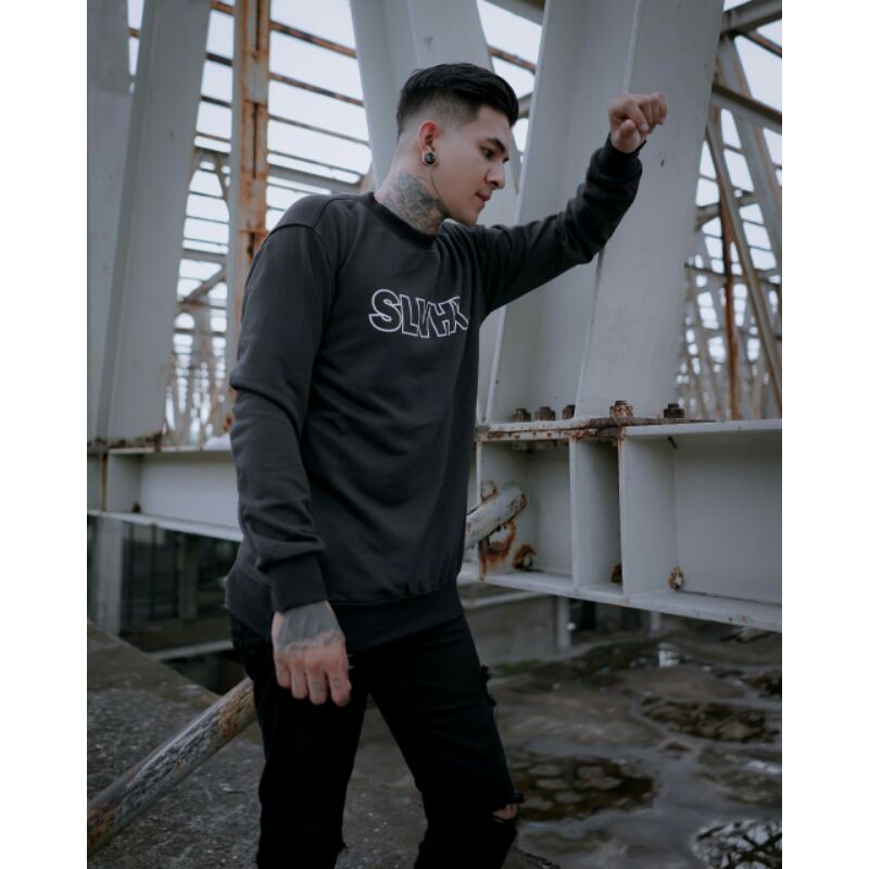 Crewneck Salviohexia Hitam Crewneck Salvio Hexia Slvhx