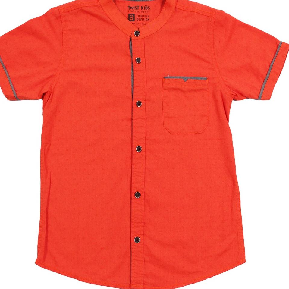 Jangan Ketinggalan order..  Twist Kids Koko - Akmal Dark Orange, Baju Muslim Lengan Pendek Reguler