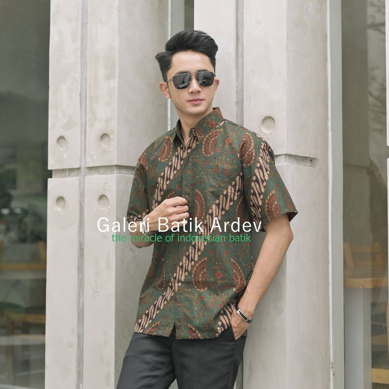 Ajisaka 2 Kemeja Batik Pria Lengan Pendek Batik Pria Lengan Pendek Kemeja Batik Pria By Gba