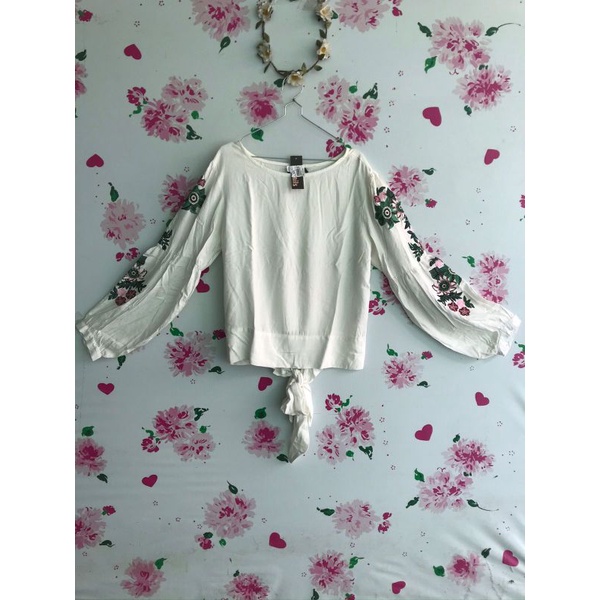 blouse zara bordir preloved