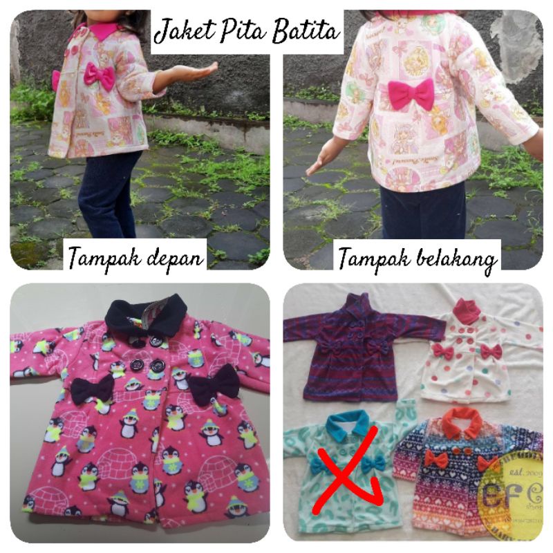 Jaket pita anak batita balita / jaket anak cewek lucu