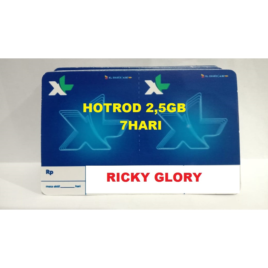 VOUCHER XL HOTROD 2,5 GB 7HARI
