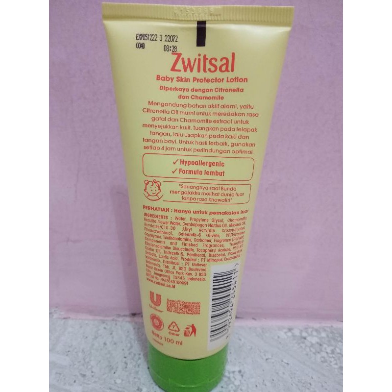 Zwitsal Natural Baby Skin Protector lotion 100ml, 50ml