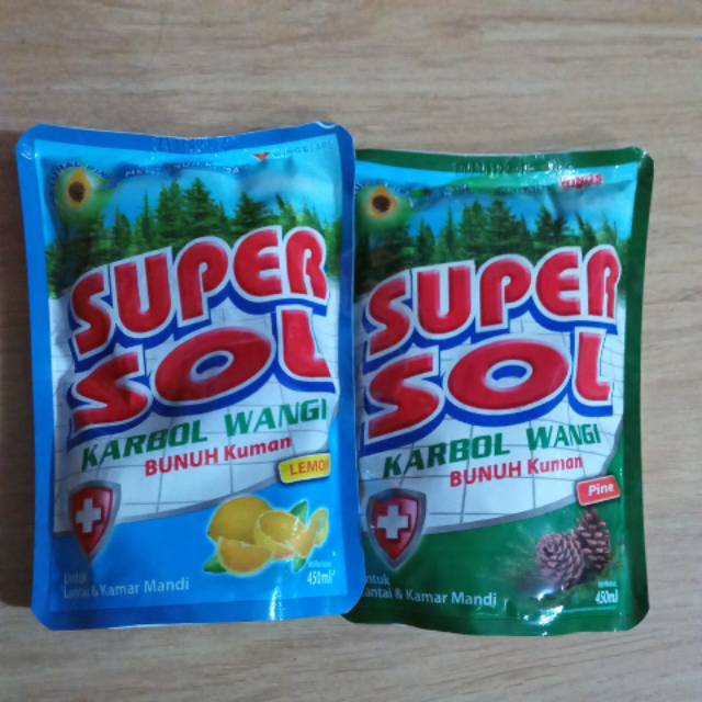 Super Sol karbol wangi bunuh kuman refil 450ml