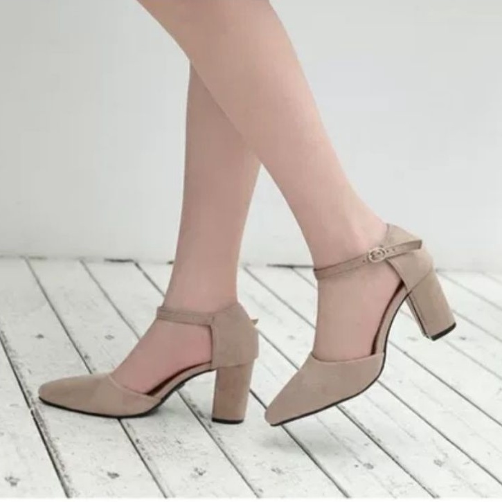 ZUFAR - CAMIDYA CHUNKY HEELS/Heels Sepatu Wanita /Sepatu Kerja Wanita/FORMAL BLOCK HEELS/HEELS CANTIK