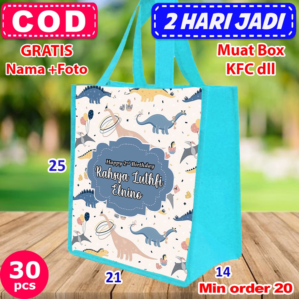 

Tas Ultah Murah Mewah / Tas Ulang Tahun Anak / Tas Ultah Anak Custom / Tas Ultah Custom / Tas Ultah Anak / Tas Ultah Goodie bag / Tas Ultah Anak / Tas Goodiebag Jinjing / Bahan Spunbond Halus Bisa COD Free Desain