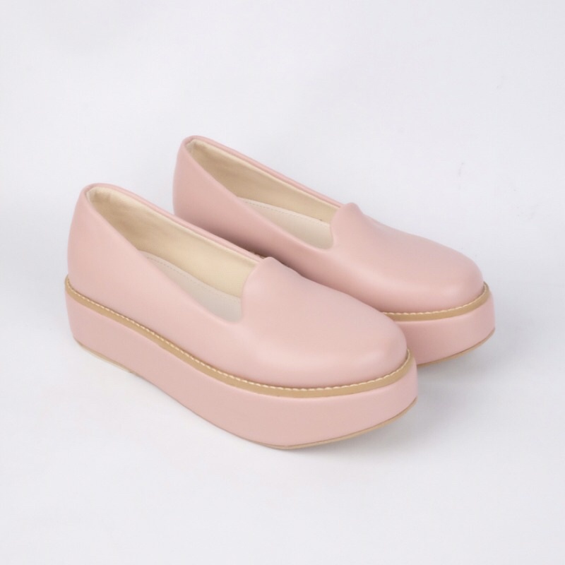 [SIAP KIRIM] BRShoes69 Pink Sepatu Wedges Casual Wanita