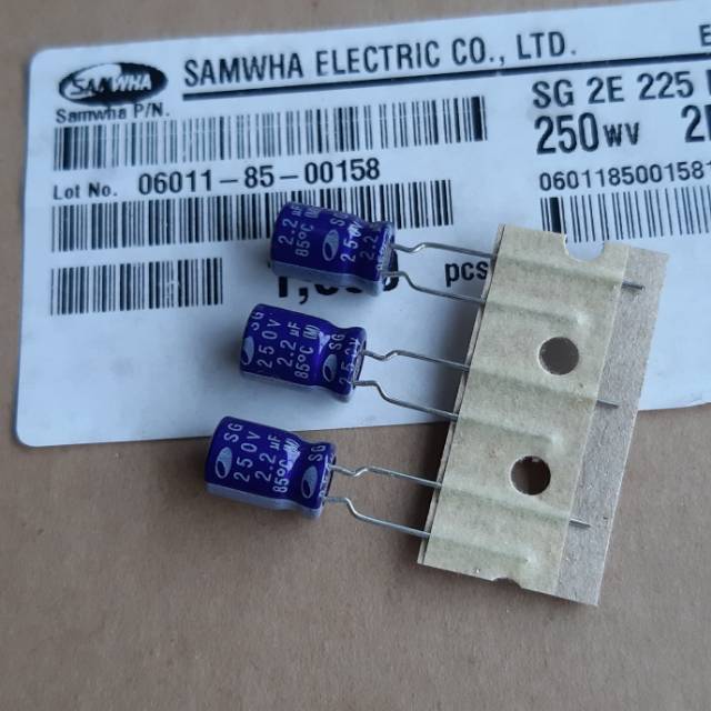 Elco 2,2uf250volt samwha original