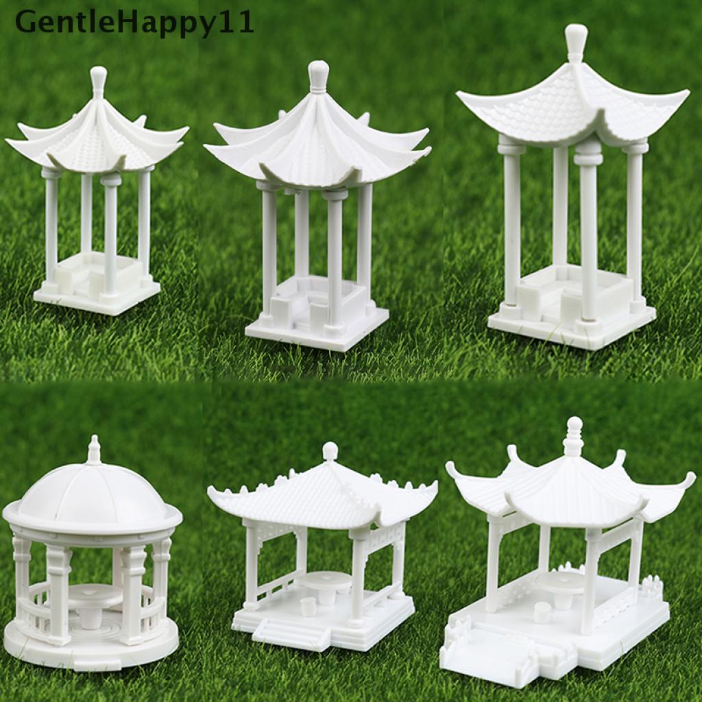 Gentlehappy Miniatur Paviliun Putih Untuk Dekorasi Rumah Boneka