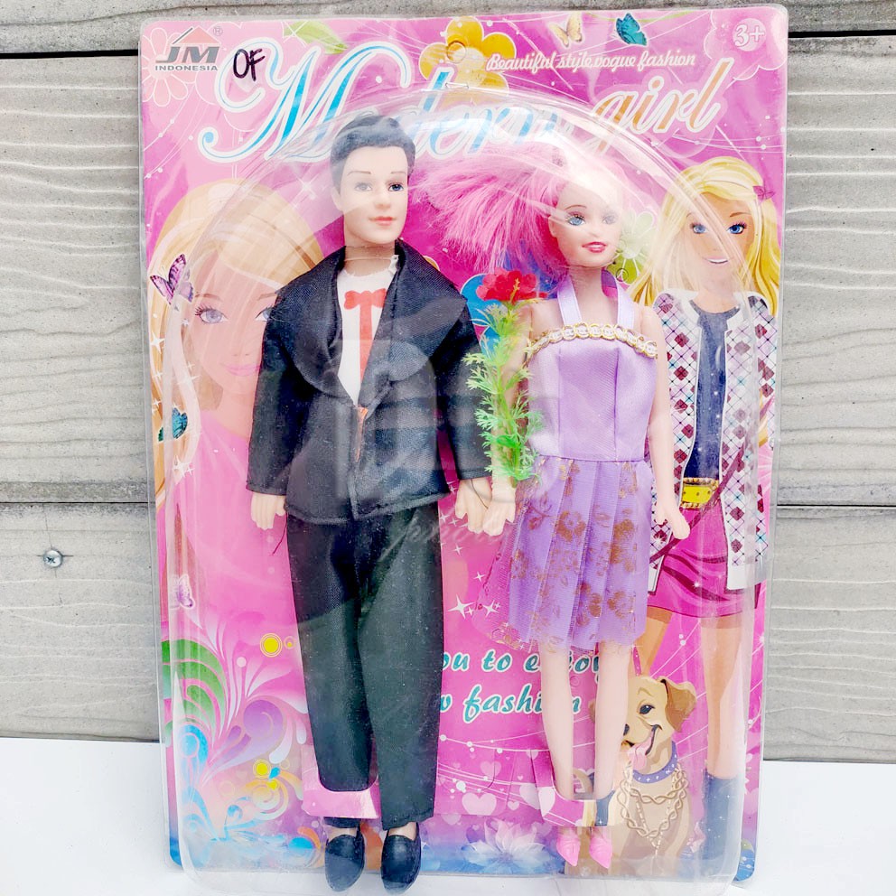 Boneka Berbie Modern Girl Boy 2in1 Couple Pasangan Laki Perempuan Cowok Cewek