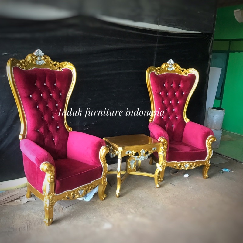 SET KURSI SOFA TERAS SYAHRINI GOLD MEWAH.SOFA SYAHRINI.SOFA KOBRA