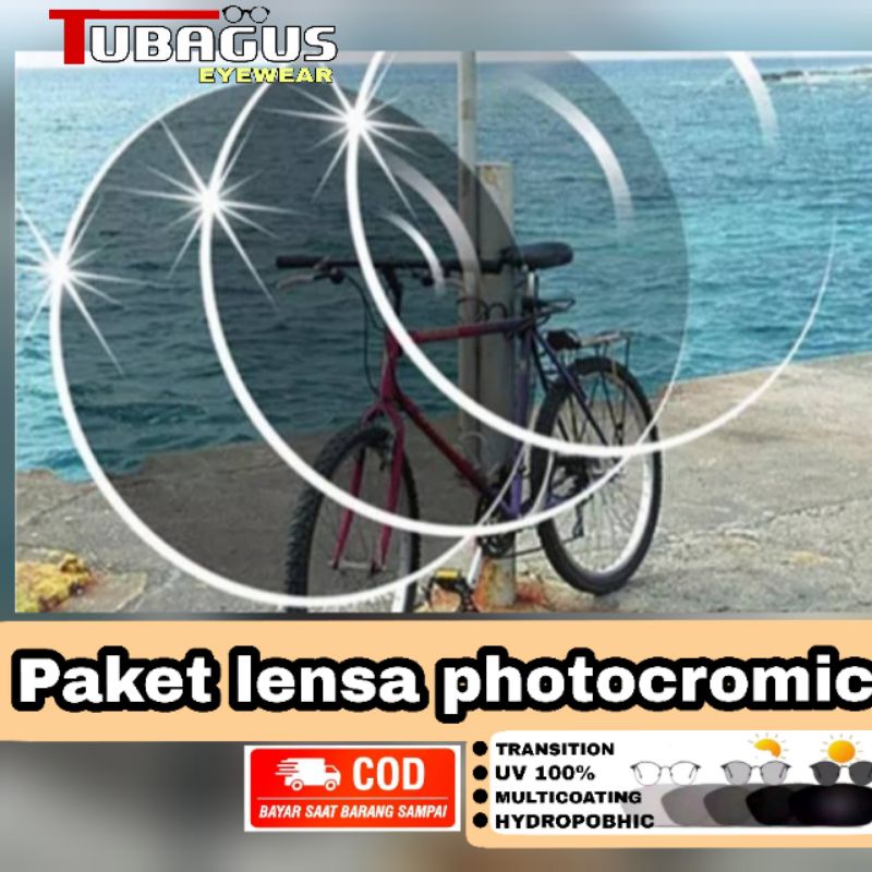 Lensa minus photocromic/tambahan lensa minus photocromic berubah warna otomatis