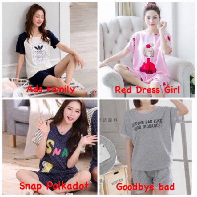 RESTOCK JC Stelan Tidur HP Import Wanita / Stelan Wanita Terbaru / Baju tidur HP murah