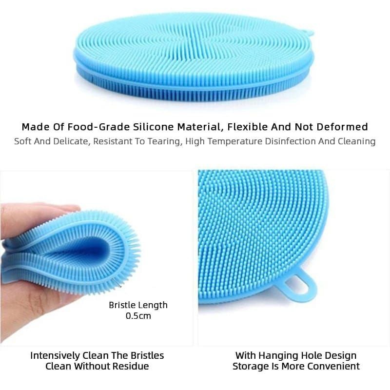 Spon Cuci Piring/Silikon Cuci Piring/Spon Sikat Silikon Anti Kuman