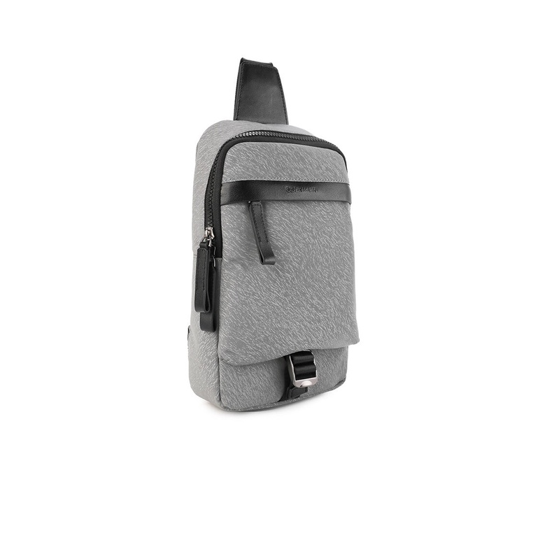 TAS SELEMPANG DADA/BADAN PRIA OBERMAIN SLING CHEST/BODY BAG ORIGINAL ABU-ABU GREY OM018