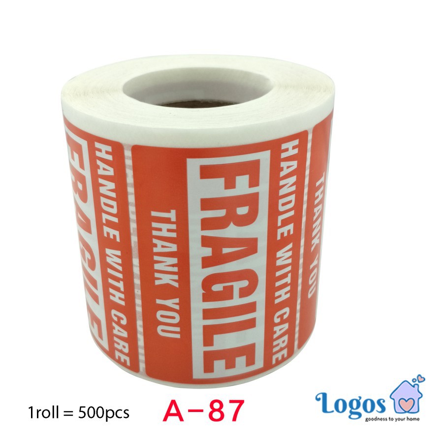 

Stiker FRAGILE Sticker Packing Paket HANDLE WITH CARE Pecah Belah Aman