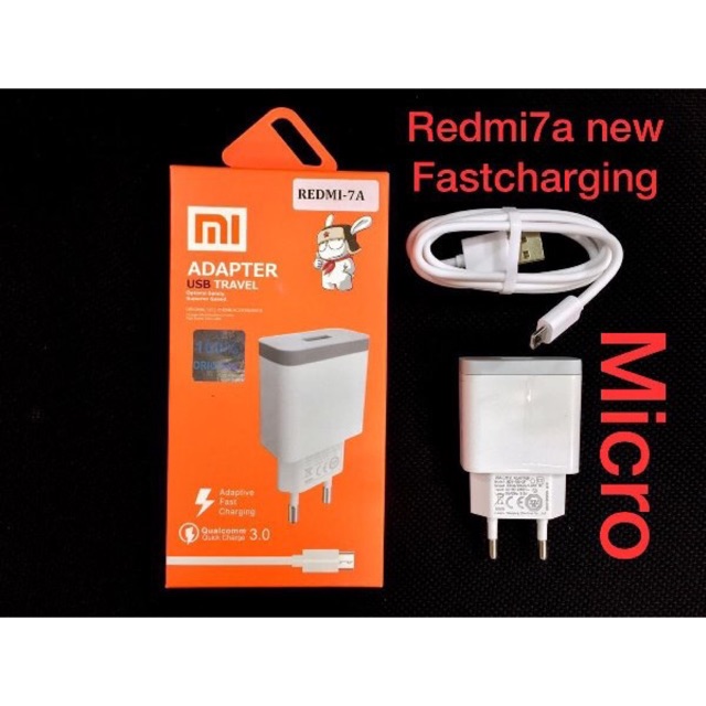 CHARGER/TC ORI XIAOMI REDMI 7A FASTCHARGING