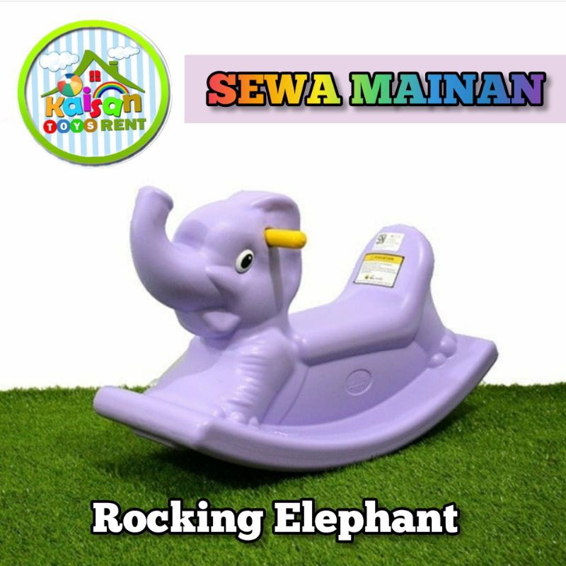 Rocking Elephant / Mainan Anak Gajah-Gajahan - Sewa Mainan