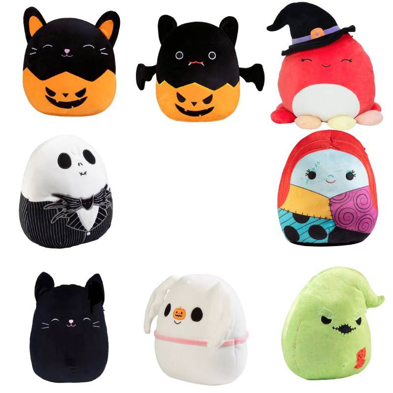 20cm Squishmallows The Nightmare Before Christmas Jack Sally Bat Pumpkin Plush toys