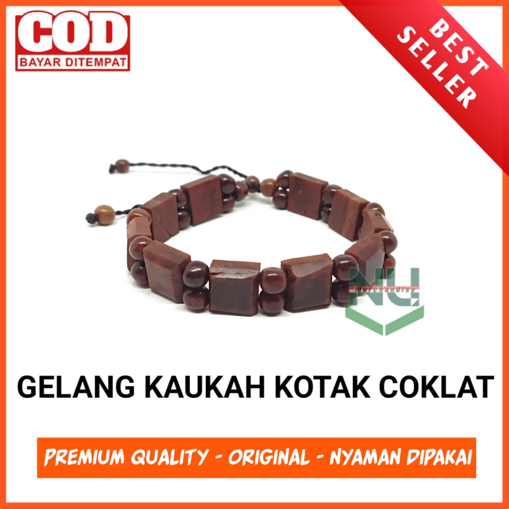 Gelang Kaukah Kokka Kokah Kotak Kating Coklat/Kokka Ori
