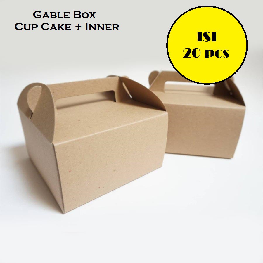 

KARDUS JINJING HAMPERS BOX PACKAGING DUS TENTENG GIFTBOX GABLEBOX CUPCAKE PLUS INNER ISI 4 CUPCAKE